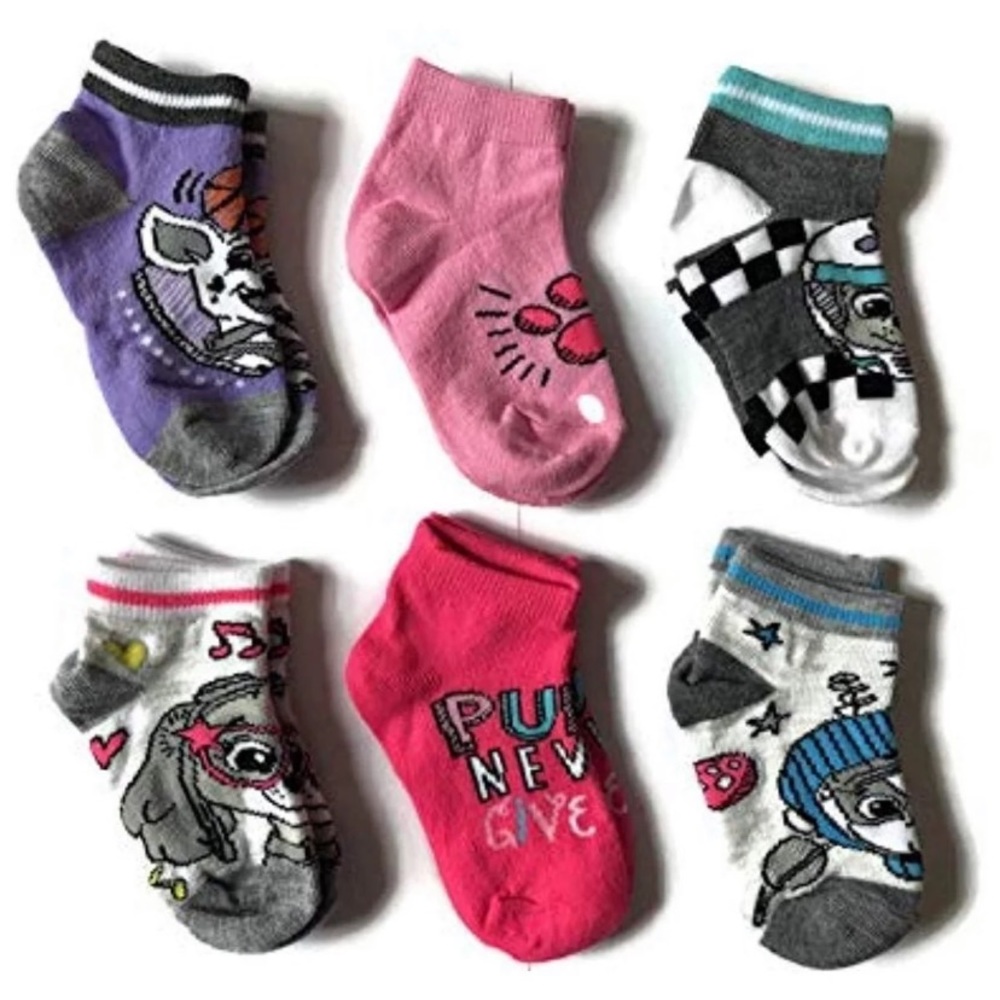 Nickelodeon Paw patrol little girl crew 6 socks